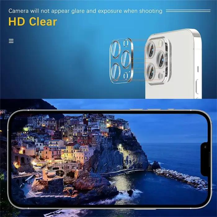1 à 3 pièces Caméra de protection pour iPhone 17 16 15 Pro Max Film d'objectif