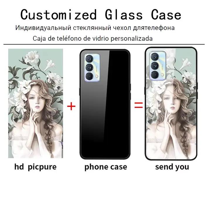 Coque en verre personnalisée pour Samsung Galaxy S10 5G Lite Note 8 9 10 20 S8 S9 S10e Plus Ultra S7 Edge