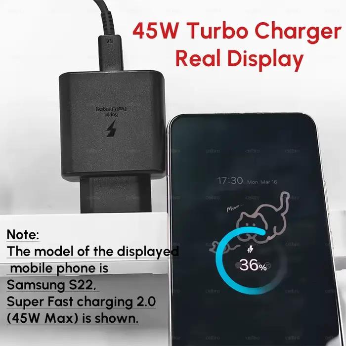 Chargeur SAMSUNG PD 45W Super Rapide