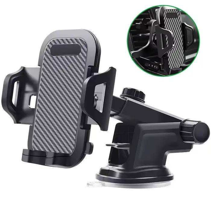Support de téléphone universel pour voiture avec ventouse et expansion par gravité pour iPhone Samsung Xiaomi et autres marques pour tableau de bord et pare-brise