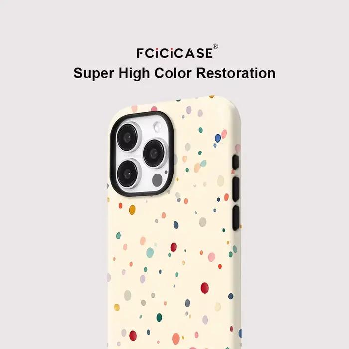Fcicicase coque de téléphone pour iPhone 17 Air 17 Pro Max coloré mat pour Magsafe couverture Double couche