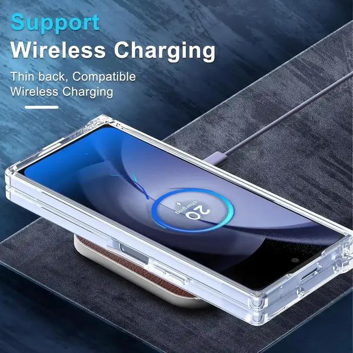 Coque Transparente PC et TPU pour Samsung Galaxy Z Fold 7/6/5/4/3 Housse de Protection Antichoc Occasions Spéciales