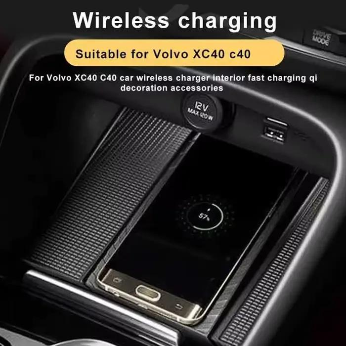 Chargeur sans fil de voiture pour VOLVO XC40 C40 EX40
