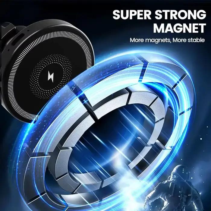 Support de chargeur magnétique sans fil pour voiture