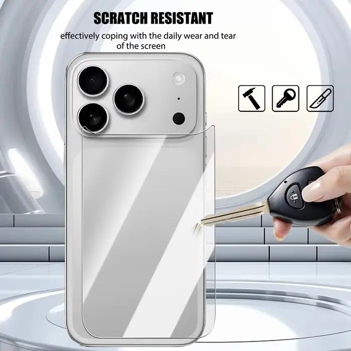 2 + 2 verre trempé de protection arrière pour iPhone 17 Air 16 15 Plus Pro Max 17Air 17Pro Film d'objectif d'appareil