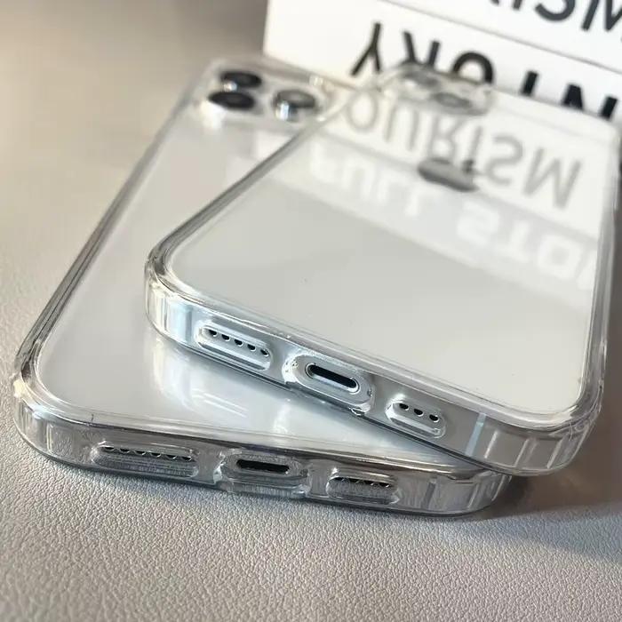 Coque de téléphone de luxe en acrylique souple et Transparent