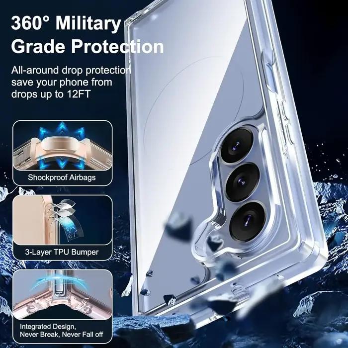Coque Transparente PC et TPU pour Samsung Galaxy Z Fold 7/6/5/4/3 Housse de Protection Antichoc Occasions Spéciales
