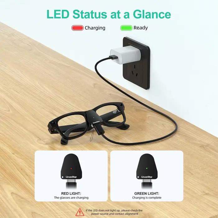 Adaptateur de charge pour lunettes Ray-Ban Meta Gen 1&2