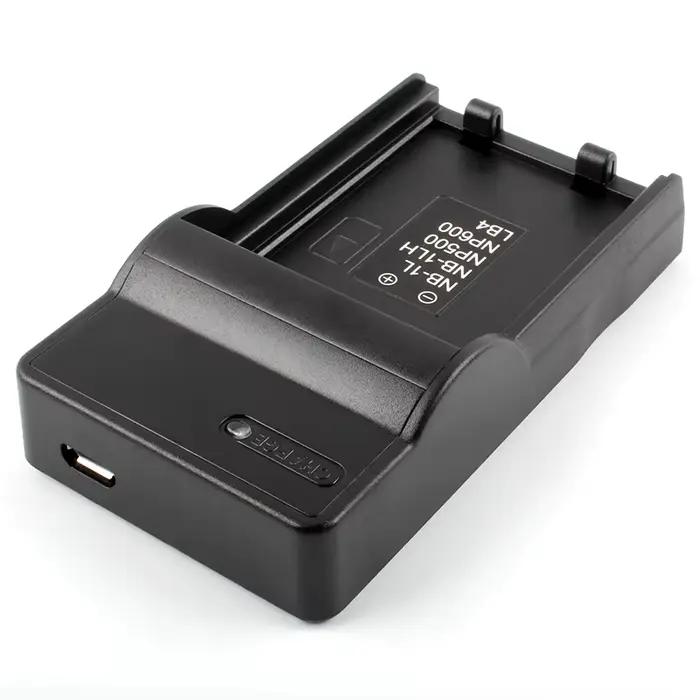 Chargeur USB pour batterie Konica DR-LB4 NP-500 NP-600 DIMAGE 500 530 600 G400 G500 REVIO KD-310Z KD-500Z KD-410Z KD-420Z caméra facile à utiliser compatible universel adapté pour les occasions spéciales et pour les amateurs de photographie
