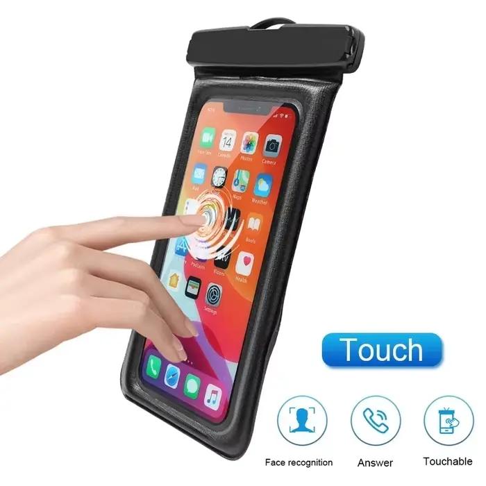 Airbag flottant étanche sac de natation en plein Air coque de téléphone pour iPhone Samsung Xiaomi Redmi Huawei téléphones sac housse de protection