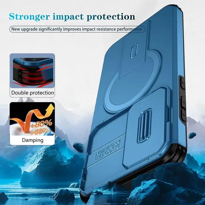 Coque antichoc magnétique avec anneau et protection coulissante pour appareil photo pour Samsung Galaxy A57 A37 A17 A16 A26 A36 A56 A 57 17 4G 5G