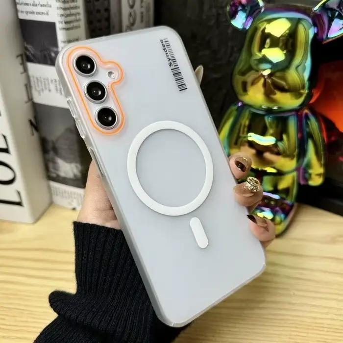 Coque magnétique givrée couleur bonbon