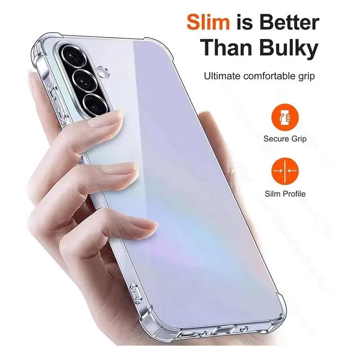 Coque souple antichoc en silicone transparente pour Samsung Galaxy A56 A36 A26 A16 A06 A07 A17 4G 5G Protection anti-rayures et anti-poussière Occasions quotidiennes et spéciales