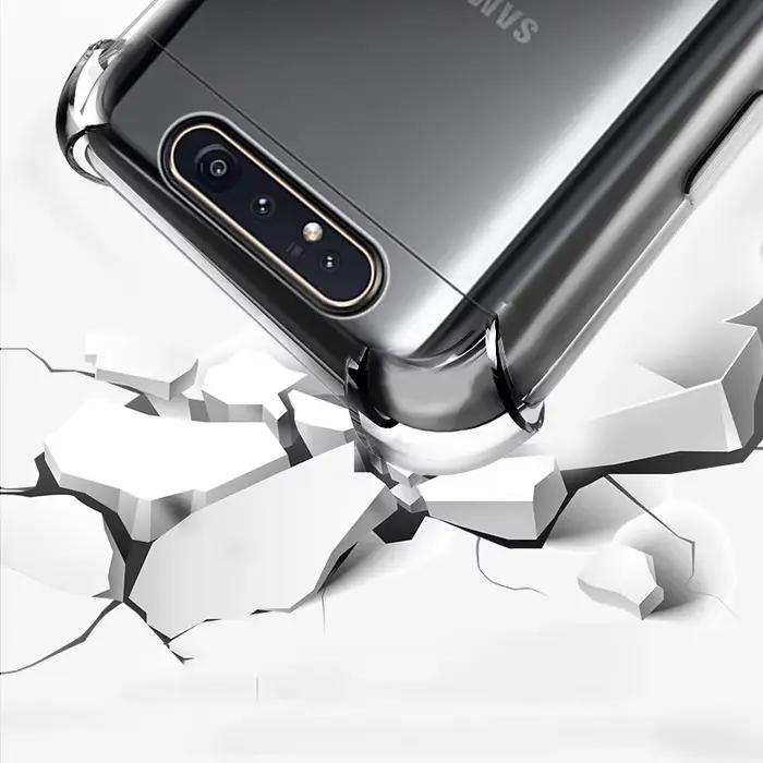 Coque de téléphone transparente souple de haute qualité pour Samsung Galaxy A80