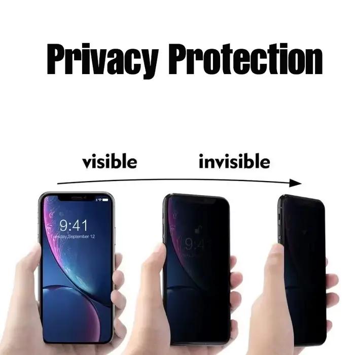 Lot de 3 films hydrogel anti-espion pour iPhone 17 16 15 14 13 12 11 Pro Max