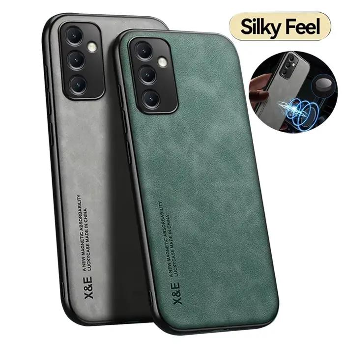 Coque de téléphone en cuir de mouton