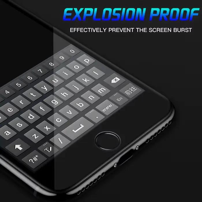 Protection d'écran en verre souple à bords arrondis pour iPhone 7 8 6 6S SE 2020, film de protection en verre pour iPhone X XS XR 11 12 Pro Max