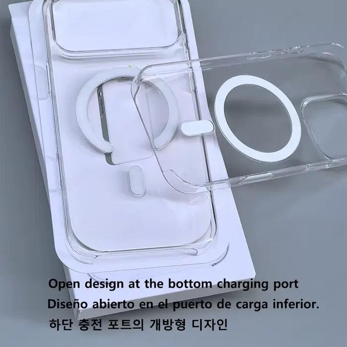 Coque de téléphone magnétique transparente originale