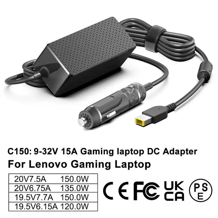 150W 135W 20V6.75A 20V7.5A Ordinateur Portable DC Chargeur De Voiture pour Lenovo Legion Y9000 Y7000P Y520-15IKBA Y520-15IKBM Y520-15IKBN Y530-15ICH