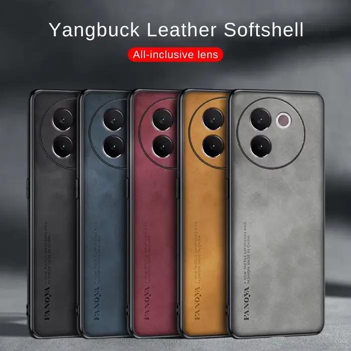 Juste de téléphone en cuir de mouton pour vivo V30e 5G