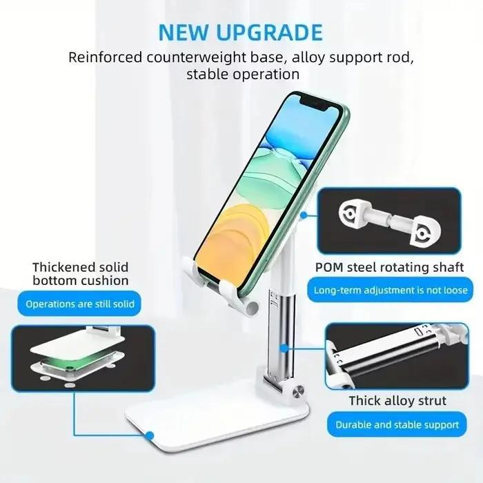 Support de téléphone portable de bureau pliable pour IPhone IPad Xiaomi