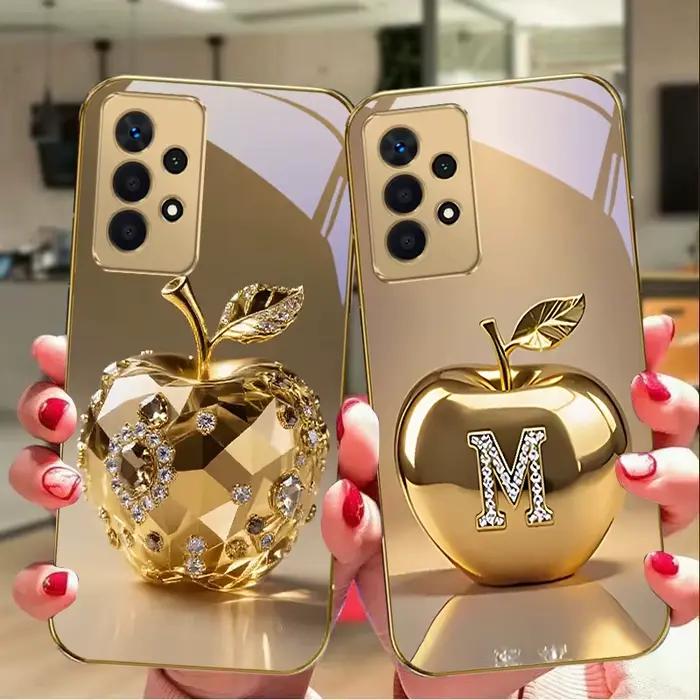 Dauphin doré pour Samsung A14 15 13 A16 A25 A26 A31 32 A33 34 A35 50 51 52 53 54 55 56 70 71 72 73 coque de téléphone
