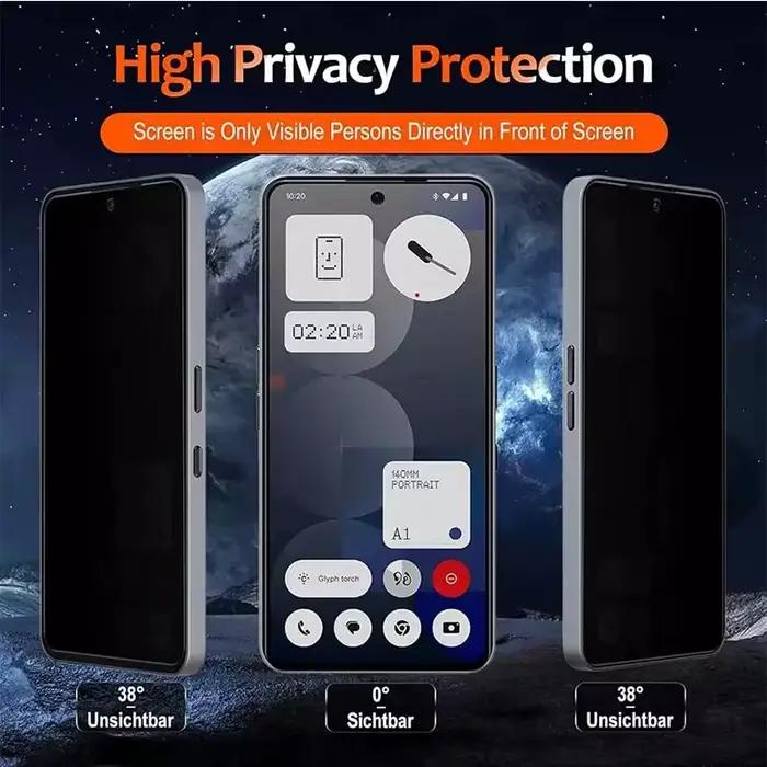 Verre trempé de confidentialité pour Vivo X300 Pro protecteur d'écran