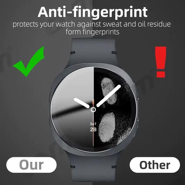 Verre trempé 9H pour Samsung Galaxy Watch 8 Classic 40mm 44mm 46mm Ultra (2025) 47mm, Film de protection d'écran en verre Ultra-HD