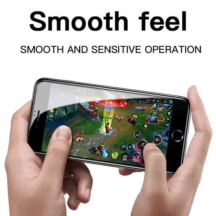 Protection d'écran en verre souple à bords arrondis pour iPhone 7 8 6 6S SE 2020, film de protection en verre pour iPhone X XS XR 11 12 Pro Max