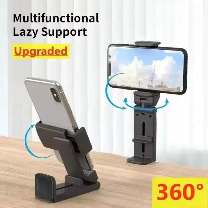 Support de téléphone portable pliable et rotatif pour bureau