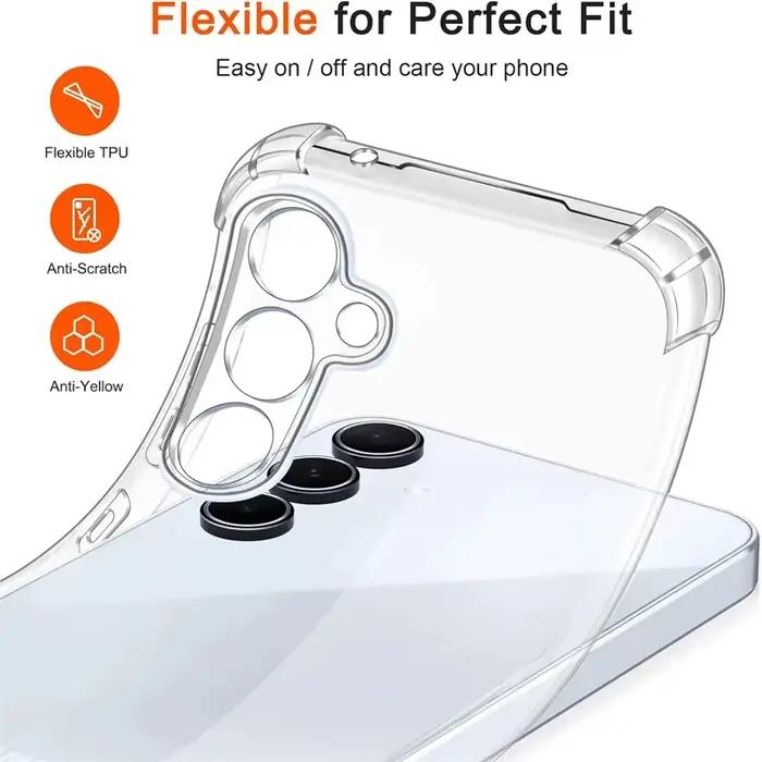 Coque antichoc résistante aux chocs pour Samsung Galaxy A56 A55 A54 A17 A36 A26 A16 5G A15 A35 A25 A34 A14 A24 A33 A53 A13 A32 A52 A12 téléphone protecteur occasionnellement exposé à des conditions difficiles