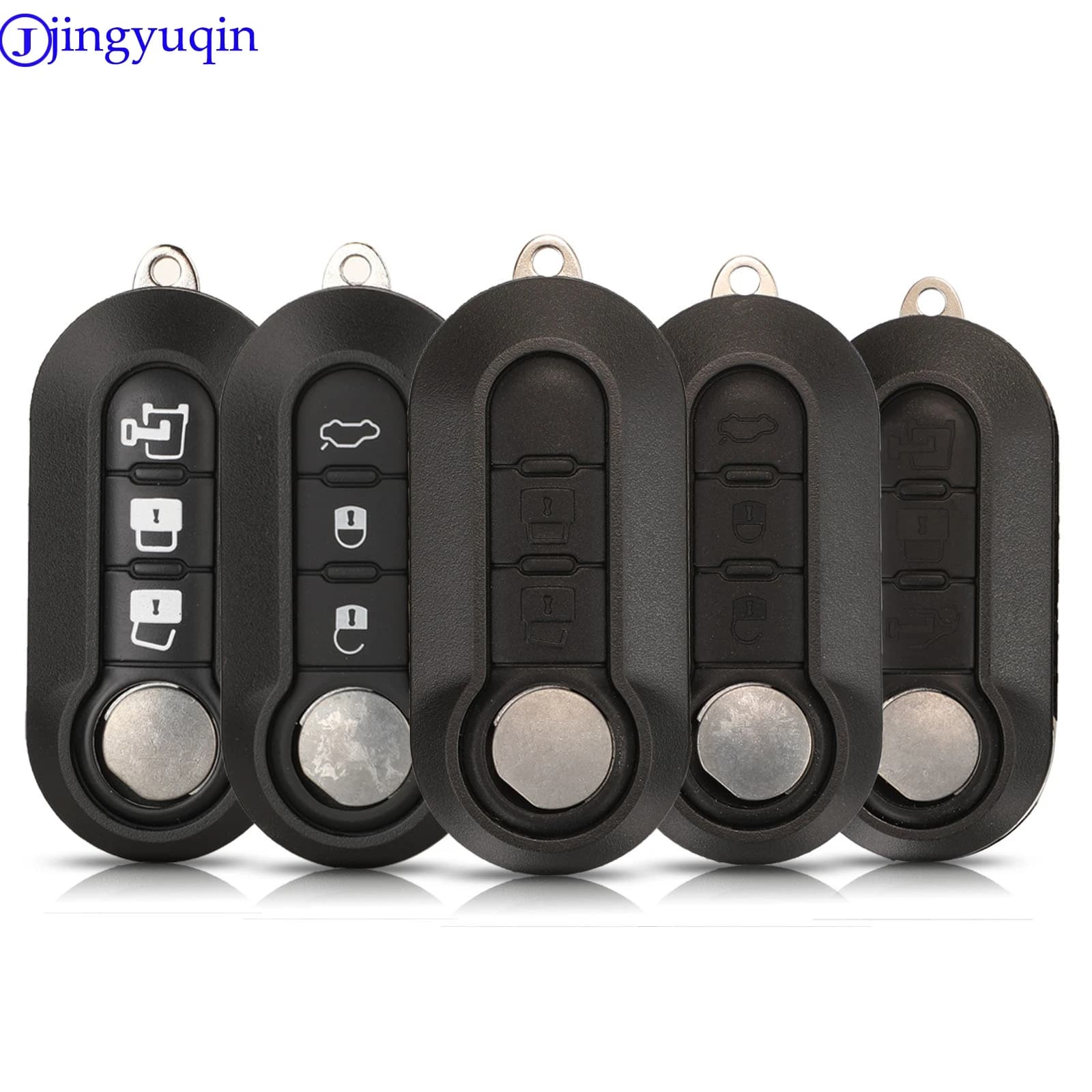 Jingyuqin – coque pour clé télécommande, pour Fiat 500 Panda Punto Bravo Doblo Peugeot Boxer citroën