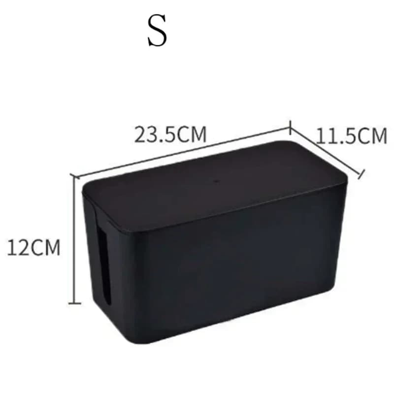 Boîte de rangement pour câbles, boîte de rangement pour multiprises de bureau, boîte de rangement an