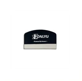 FONLYU 50pcs 3D Relief téléphone arrière peau autocollant Micas gaufrage impression arrière verre dé