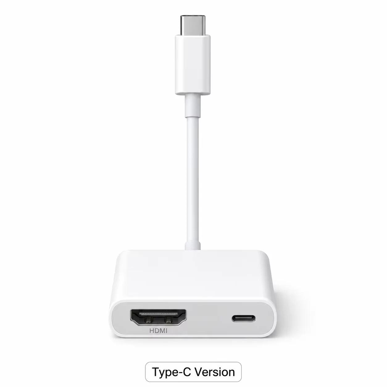 Câble HDMI numérique AV Lightning 1080P, convertisseur de synchronisation audio et de diffusion d'éc