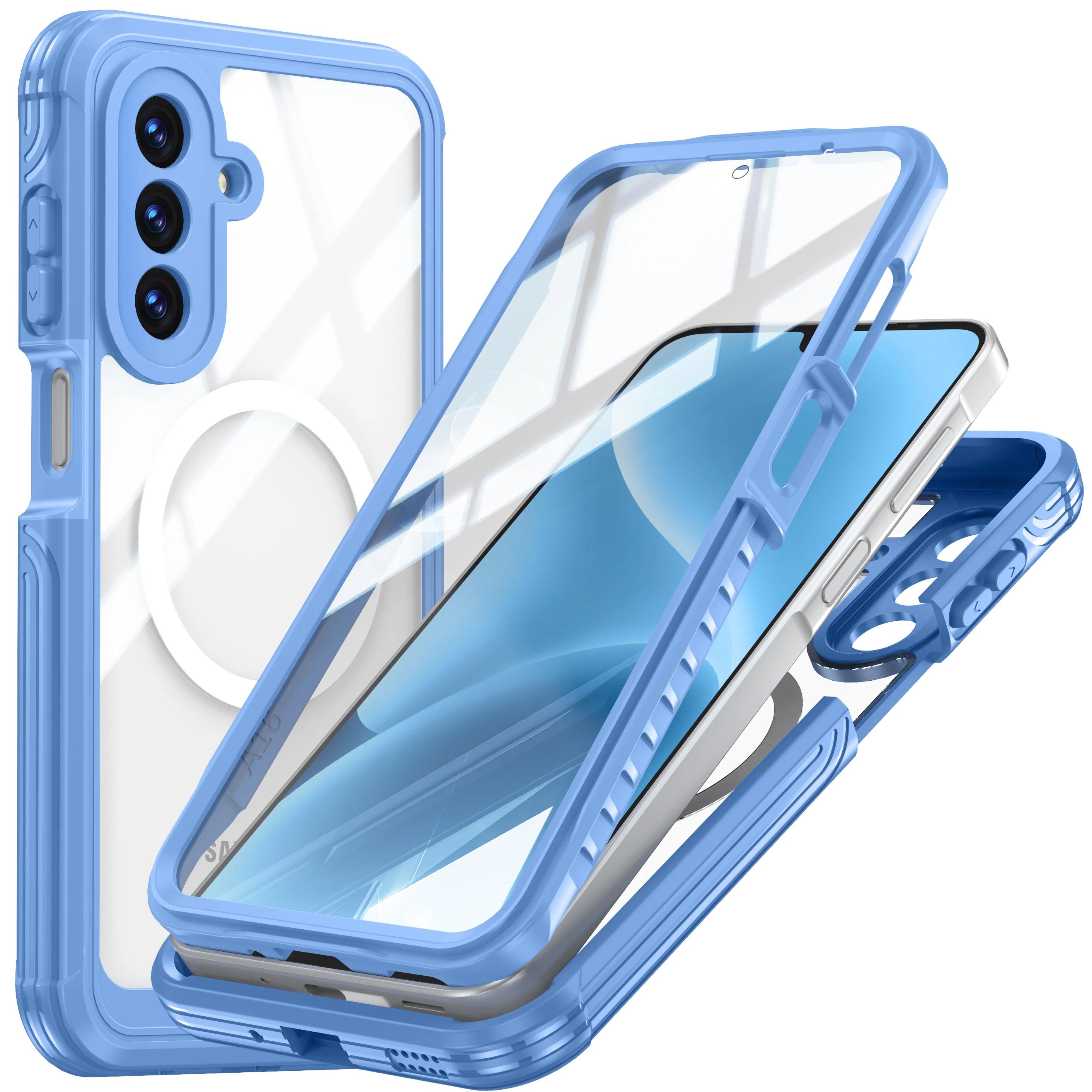 Protection intégrale à 360° pour étui MagSafe pour Samsung Galaxy A57/37/27/17 A56/36/16 Charge sans