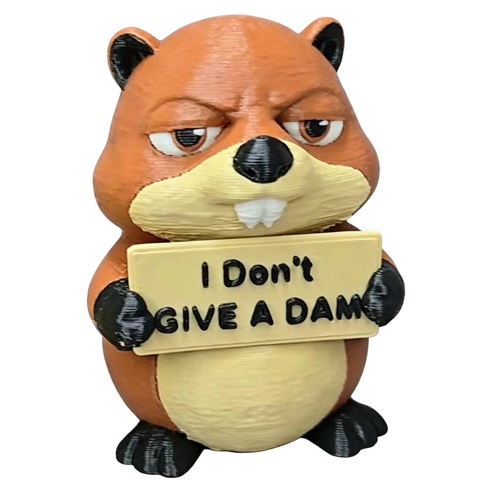 Figurine d'animal mignonne avec personnalité, petite décoration animale, ornement animalier de dessi