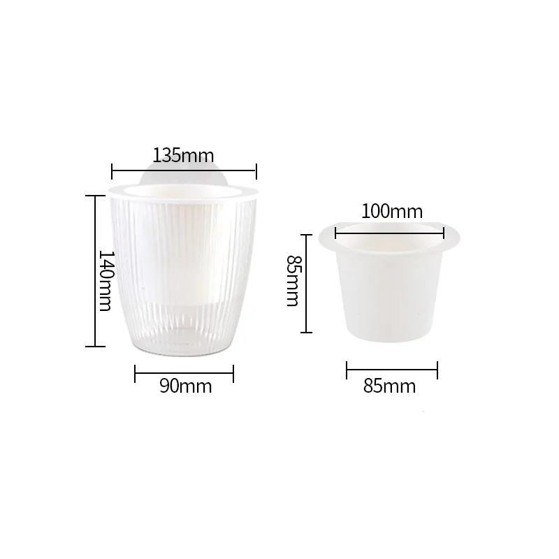 Pot de fleurs mural en plastique pour plantes en pot, jardinière murale créative, pots de jardinière