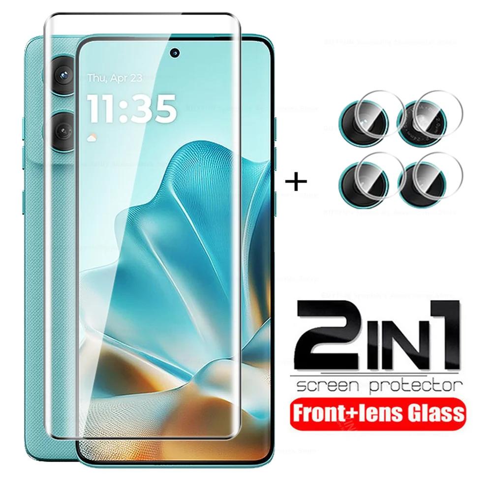 Edge60Fusion verre 2In1 protecteur d'écran pour Motorola Edge 60 Fusion 60Fusion lentille verre Moto