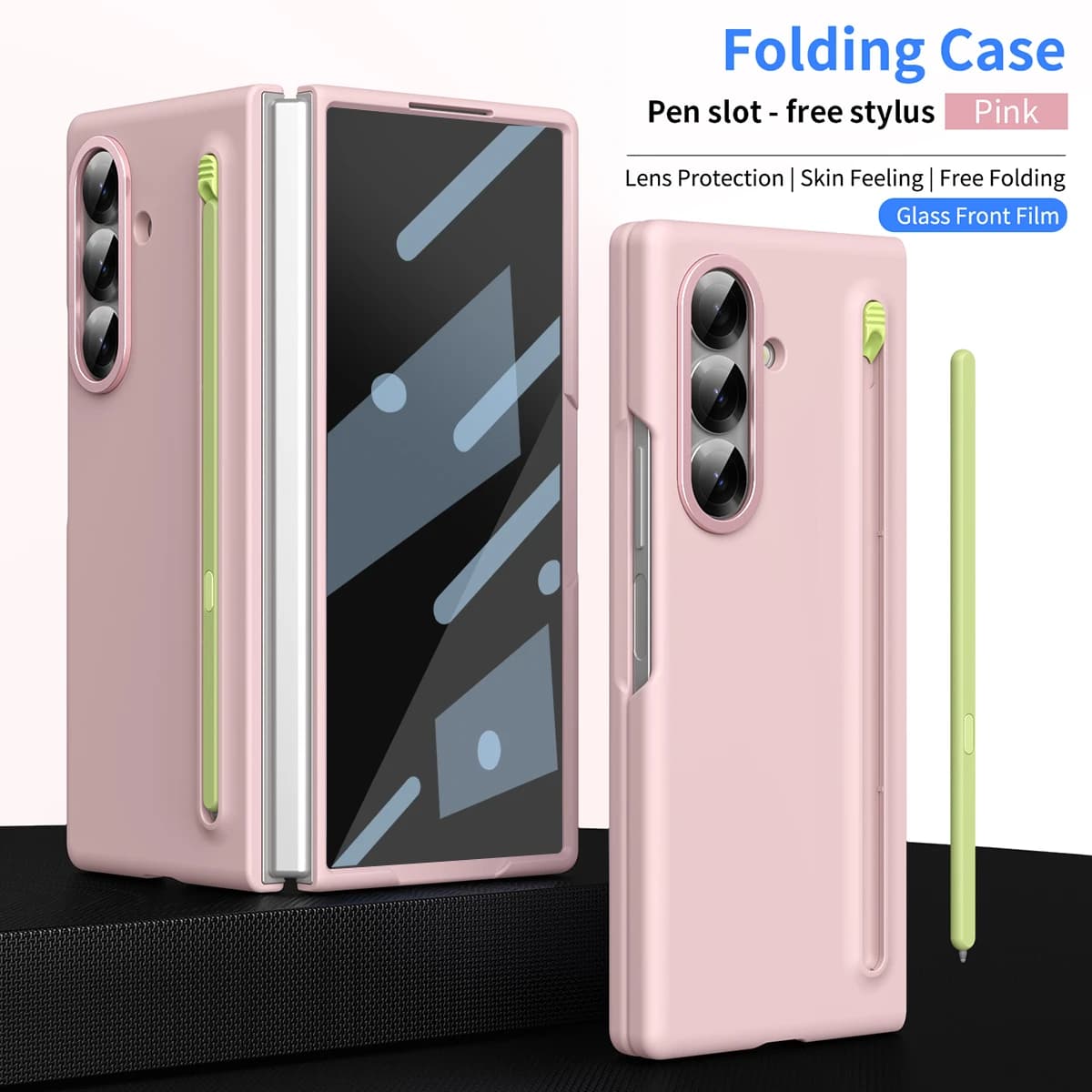 Coque de protection complète pour Samsung Galaxy Z Fold 7 6 5 4 3, avec fente pour stylo intégrée et