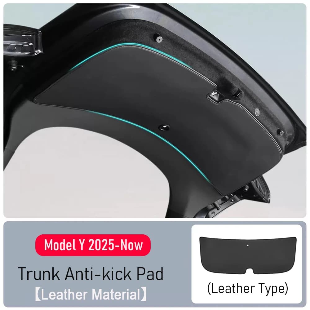 Panneau de Protection de coffre en cuir pour Tesla modèle Y Juniper 2025 2026, doublure de coffre, p