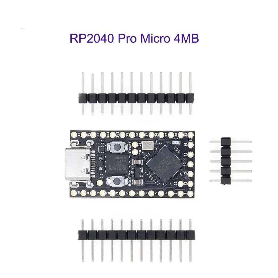 TENSTAR RP2040 Pro Micro carte de développement 4 mo/16 mo Flash double cœur prend en charge Mciro P