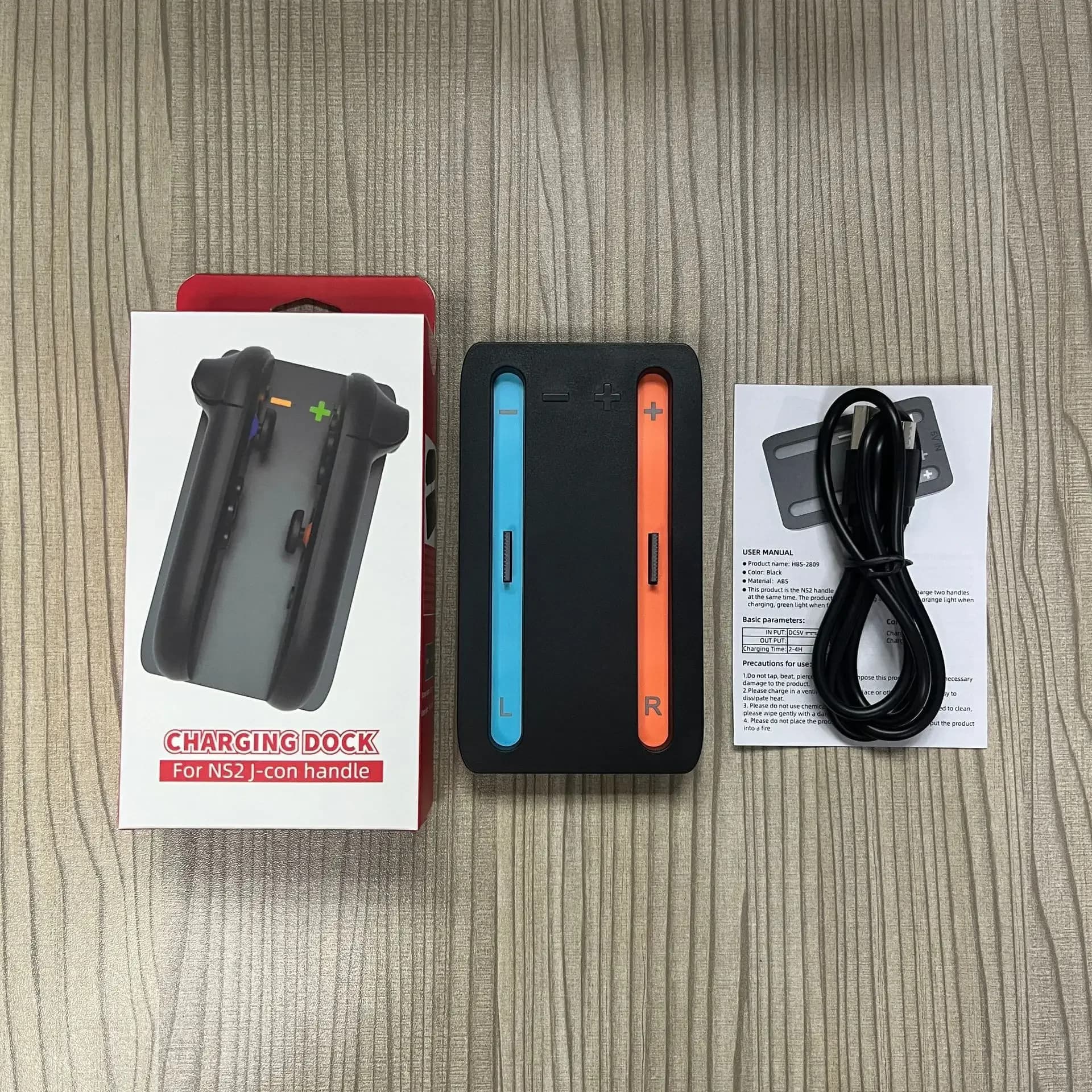 Station de charge pour Nintendo Switch 2, chargeur pour 2 Joy-Cons, station de charge avec indicateu