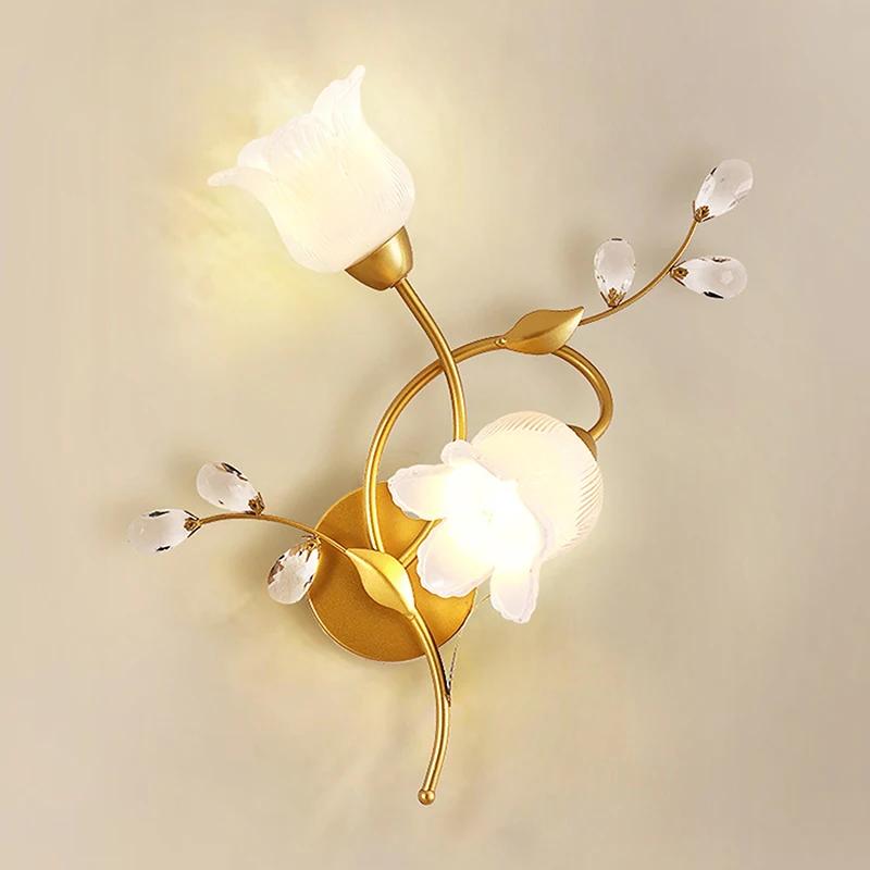 Lampe murale de jardin de style américain, moderne et simple, de style européen, en fer forgé, pour 