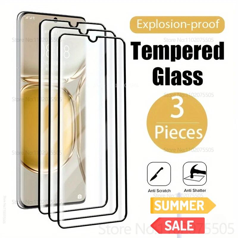3 pièces finition brillante verre trempé pour Huawei Pura 80 Pro + 80 Ultra 9H dureté protecteur d'é
