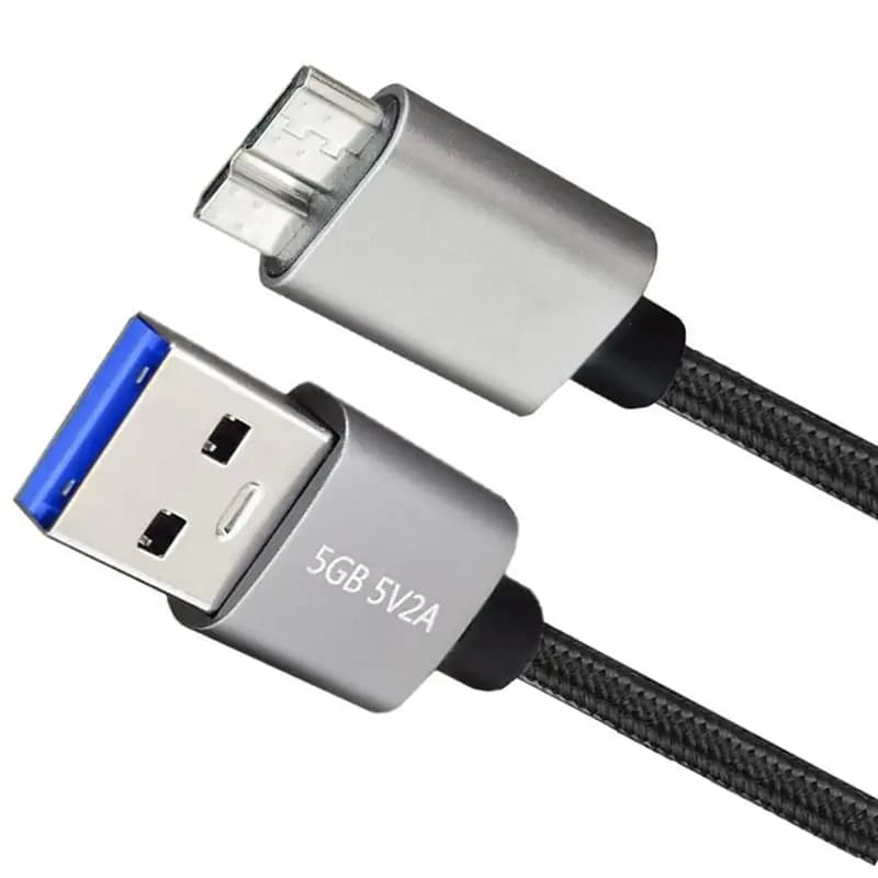 Câble de données Micro USB 3.0 de 0,3 m, 1 m, 2 m, 3 m, 5 m, USB 3.0 A mâle vers Micro B mâle, câble