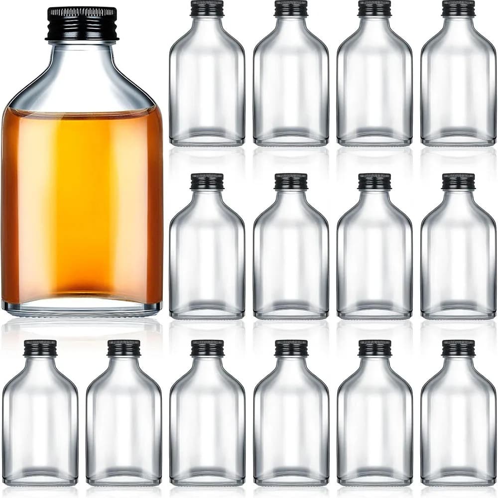 Mini flacons en verre pour spiritueux, bouteilles à shots d'alcool, contenants à champagne, cadeau D