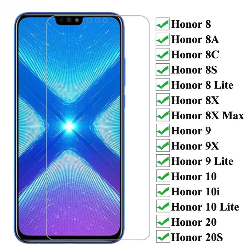 2 pièces 9H dureté verre trempé pour Huawei Honor 10 10i 10 Lite protecteur d'écran pour Honor 9X 8 