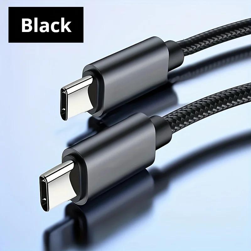 Type C de chargeur rapide 60W vers le câble de données de chargeur rapide PD de câbles de Type C 1M 