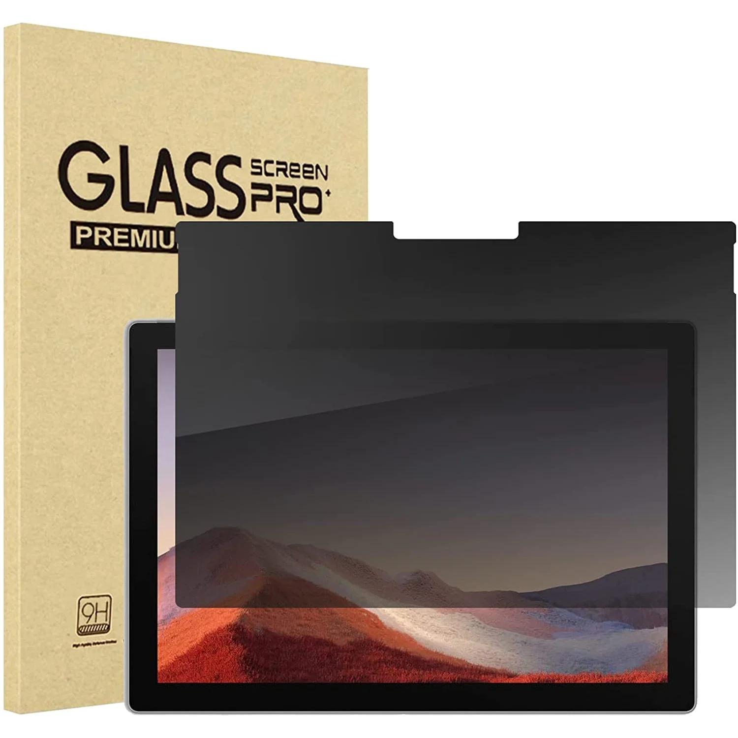 Filtre de confidentialité Film en verre trempé protecteur d'écran anti-espion pour Microsoft Surface